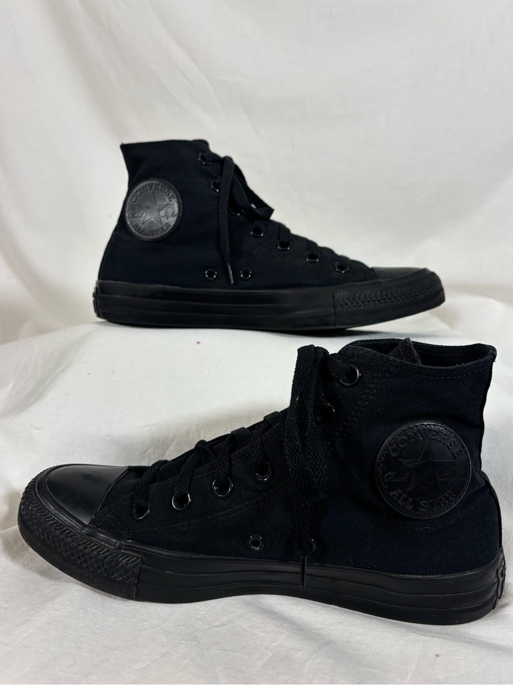 Converse Chuck Taylor All Star Black Monochrome High Tops 8 Grunge Streetwear